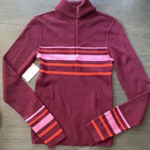 NWT! FP Free People Aspen Turtleneck Sweater Sz Small
